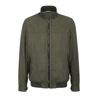 Bugatti Jassen, Heren, Groen, M, Polyester, Groene Overgangsjas Stijlvol Model