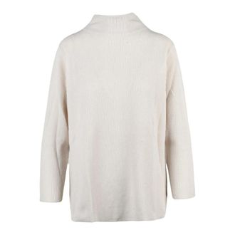 KANGRA Ribbed Knit - Dames - Coltruien - Beige - XS - Wol - Truien & Vesten
