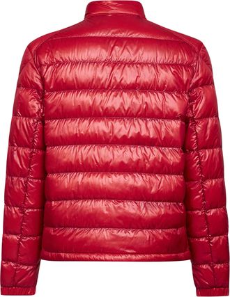 Moncler Mens Red Selves Short Down Jacket Polyamide Padded &
