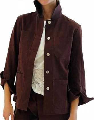 Secular Brea Lightweight Jacket In Chocolate