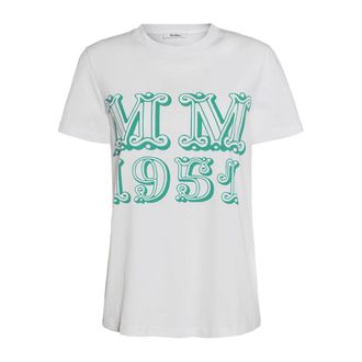 Max Mara Tops, Dames, Wit, S, Katoen, Mincio T-shirt