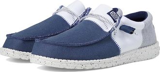 Hey Dude Wally Tri-Varsity Slip-On Casual Shoes Mens Shoes Navy : 12 M, Textile
