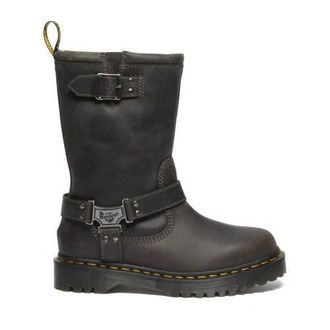 Dr. Martens Anistone Hi leren bikerboots grijs