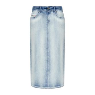 Diesel Denim Skirts, female, Blue, Size: W24 De-Skye Fsi Denim Skirt