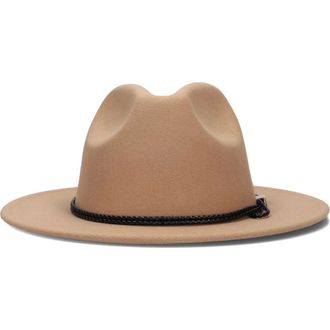 Guess Fedora Hoed - Dames - Accessoires - Bruin - Maat: L