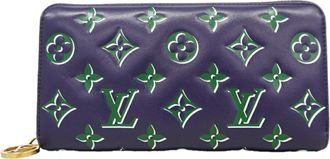 Louis Vuitton Green Navy Long Wallet (Bi-Fold) (Pre-Owned)