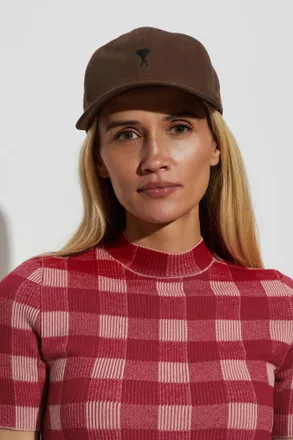 Ami Cap With Logo, Unisex, Brown