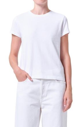 A Gold E Long Line Adine Tee in White at Nordstrom, Size X-Small