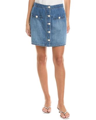 L'agence Lagence Kris Button Front Mini Skirt