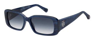 Tommy Hilfiger Blue Gradient Square Ladies Sunglasses TH 1966/S 0NUM/08 54
