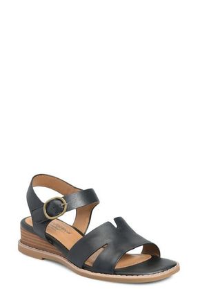 COMFORTIVA Maira Slingback Wedge Sandal in Black at Nordstrom, Size 7.5
