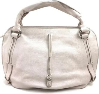 Celine Pre-owned Leather celine-bags - Dames - Vintage Handtas - Beige - ONE Size - Vintage