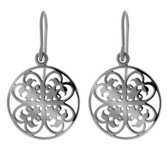 Orphelia Womens Ladies Embellished 925 Sterling Drop Earrings - Silver - One Size