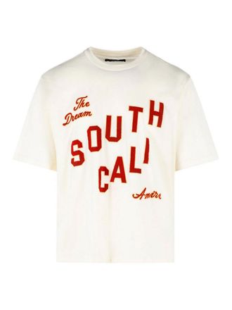 Amiri South Cali Ivory Cotton T-Shirt