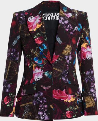 Versace Jeans Couture Cabinet De Curiosit&eacute; Single-Breasted Jacket