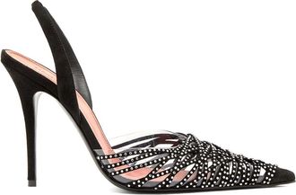 Amina Muaddi Mujer, Zapatos, Negro, Talla: 38 1/2 EU