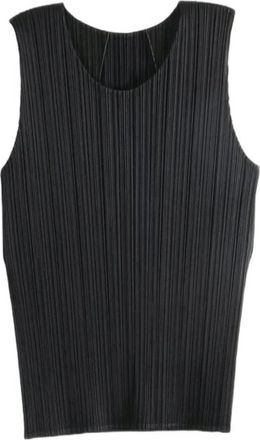 Issey Miyake Basics Tank Top - Dames - Tops zonder mouwen - Zwart - 2XL - Polyester - Tops