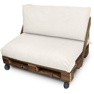 Happers Happers - Funda Para Coj&iacute;n De Palets Asiento 120x80x20 Sin Relleno Crudo Naylim Mate