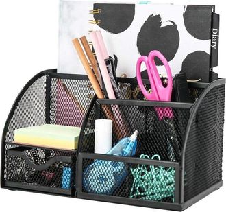 OEM Organizzatore Da Scrivania/portapenne/organizzatore Multifunzionale (348 Nero)