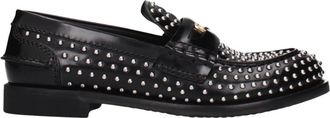 Miu Miu Mocasines de Piel con Tachuelas - Shoes - Mujer - Negro - 38 1/2 EU