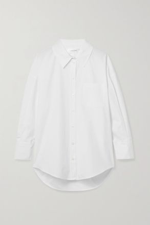 Anine Bing Mika Cotton-poplin Shirt - White - x small,small,medium,large