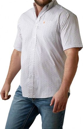 Ariat Mayson Classic Short Sleeve Shirt In White