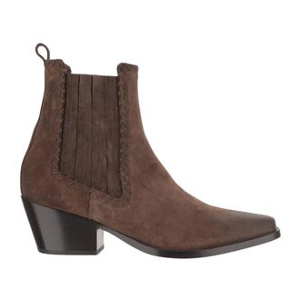 Sartore Cowboy Boots, female, Brown, Size: 10 1/2 US Mustang Suede Ankle Boots
