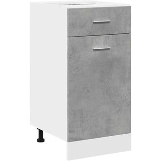 vidaXL Vidaxl - Drawer Bottom Cabinet Lyon Concrete Grey 40x46x81.5 cm Engineered Wood