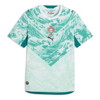 Puma Portugal 2026 Authentic Away Jersey Club Red Green Lagoon 783286-02