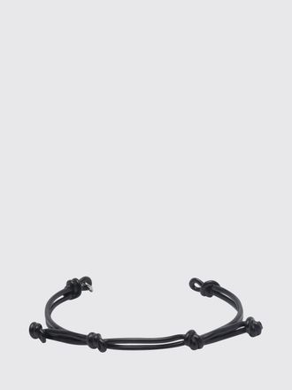 Maison Margiela Knot Detail Chrome-Plated Brass Bangle Bracelet