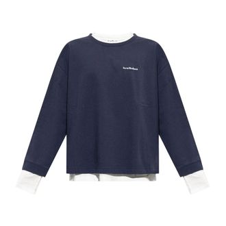 Acne Studios Gelaagde Sweater - Heren - Tops - Blauw - Maat: M Katoen