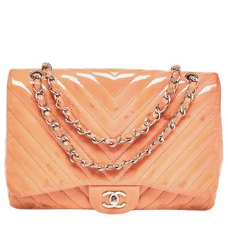 Chanel Pre-owned Leather chanel-bags - Dames - Pre-owned - Roze - Maat: ONE Size Leer
