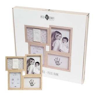 PETIT ARTICHAUT Puzzle Frame - Inkless Baby Print Keepsake Kit & Photo Memory Frame in Ivy Grey at Nordstrom