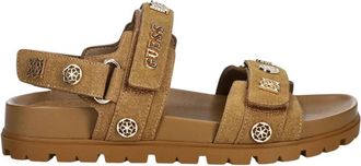 Guess Florizi Sandaal - Dames - Sandalen - Bruin - 37 EU - Su&egrave;de - Schoenen