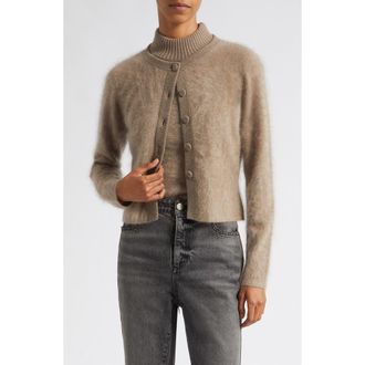 Toccin Mariah Cashmere Cardigan in Taupe Melange at Nordstrom, Size Xx-Small