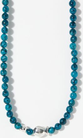 Clio Blue Womens Fish turquoise beaded necklace