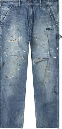 Saint Mxxxxxx Jeans Painter con effetto vissuto - Blu