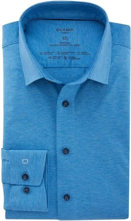 Olymp Olymp, Heren, Overhemden, Blauw, Maat: 2XL