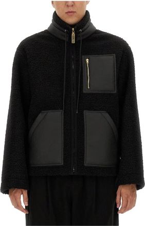 Moschino Gold Logo Puller - Heren - Zomerjassen - Zwart - M - Jassen