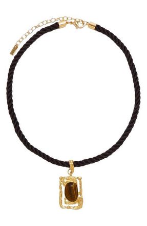 Petit Moments Coastal Necklace in Gold/Brown at Nordstrom