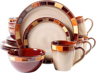 Gibson Home Casa Estebana 16 pc Dinnerware Set in Red at Nordstrom