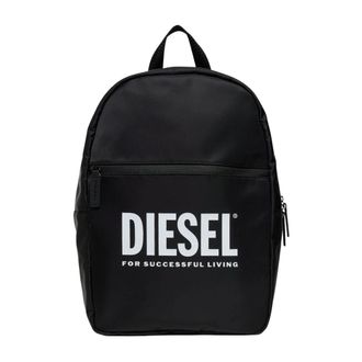 Diesel Backpacks, male, Black, Size: ONE SIZE Nylon Backpack