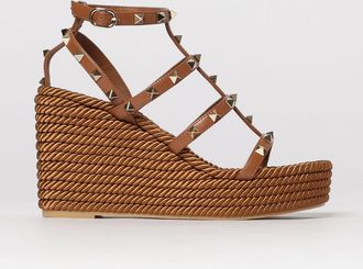 Valentino Garavani Sandalo con zeppa Rockstud Valentino Garavani in pelle