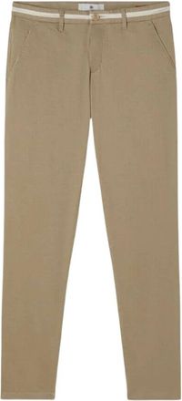 Roy Robson Beige Contrast Chino Broek Slim Fit - Heren - Slim Fit Broeken - Beige - 2XL - Katoen - Broeken