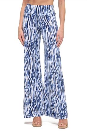 Ariella Womens Tiger Palazzo Pant In Blue