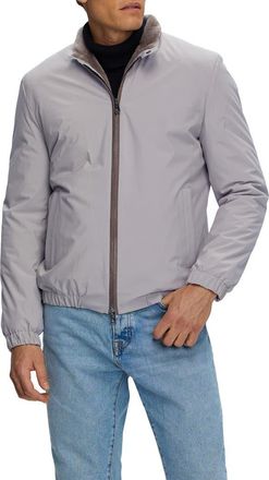 Gorski Mens Jacket With Genuine Shearling Lining in Light Beige at Nordstrom, Size X-Large