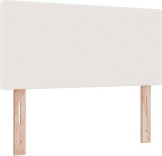 vidaXL Cabecero Led Con Luces De Tiras Led Manual Crema 100 Cm Tela Vidaxl