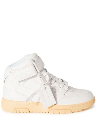 Off-white Out Of Office mid-top sneakers - women - Leather - 36