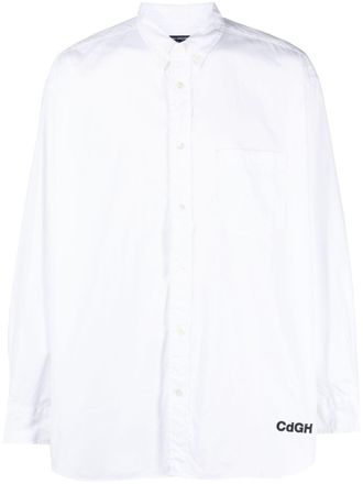 Comme Des Garçons Camicia con applicazione - Bianco