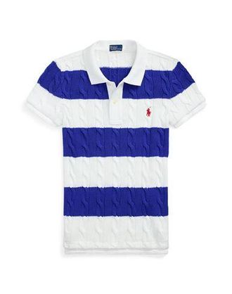 Ralph Lauren SLIM FIT CABLE-KNIT POLO SHIRT